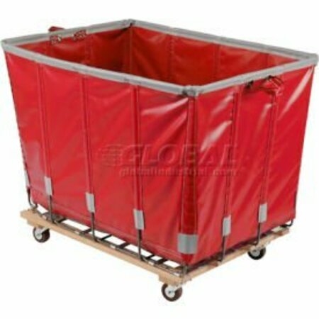 CR DANIELS  DANDUX Dandux Vinyl Basket Bulk Truck 400720G06R-3S 6 Bushel - Red 400720G06R-3S